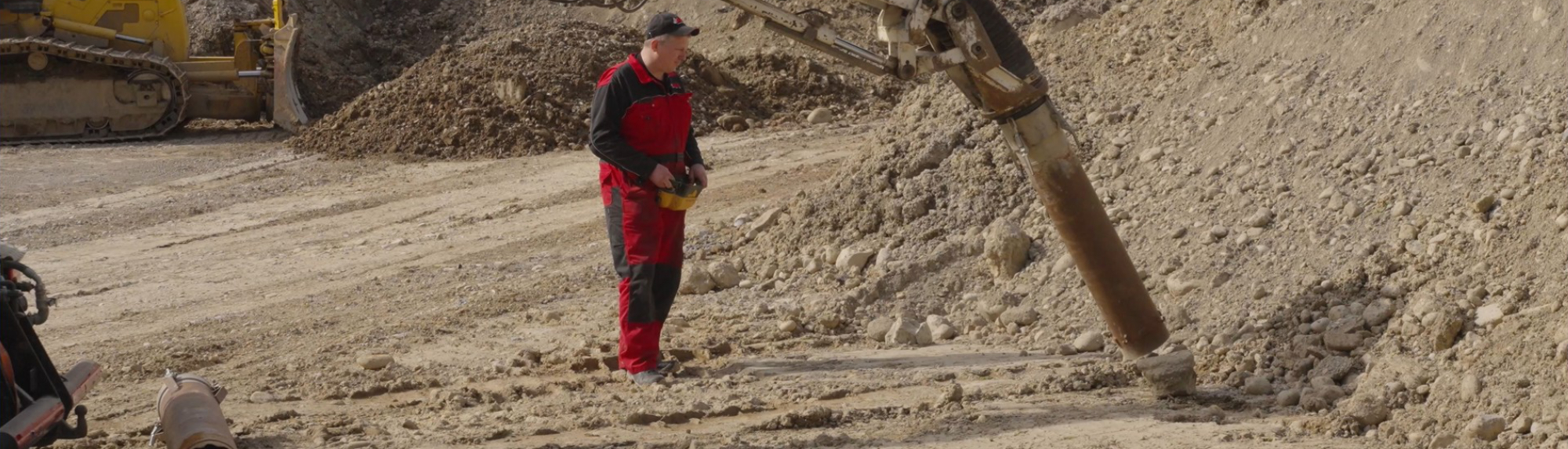 Saugbagger Adifant im Einsatz