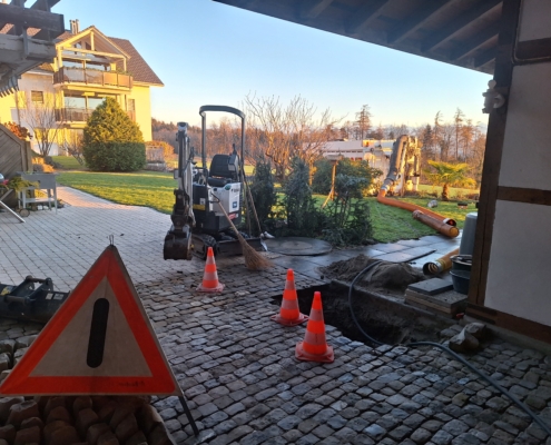 Absaugung in unmittelbarer Gebäudenähe